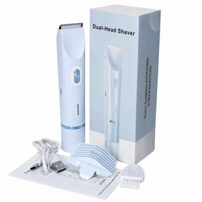 2 in1 Electric Lady Shaver for Women, Painless Womens Razor Bikini Trimmer, Waterproof Lady Shaver