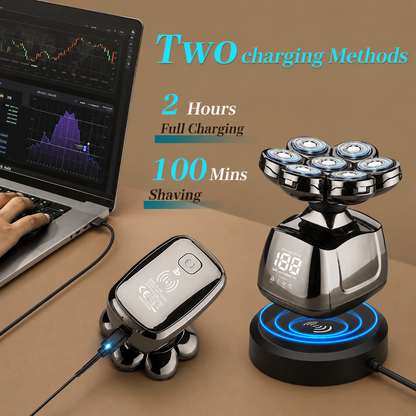 7-in-1 Electric Head Shaver – Smooth, Fast & Effortless Grooming + FREE Gifts Worth £36